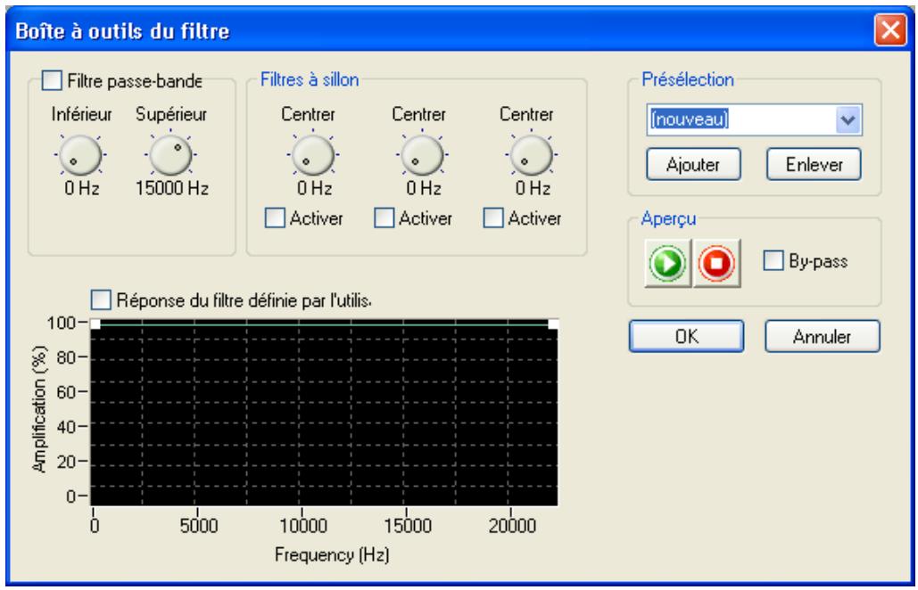 NERO WAVE EDITOR 2 - Boîte à outils des filtrés - 1