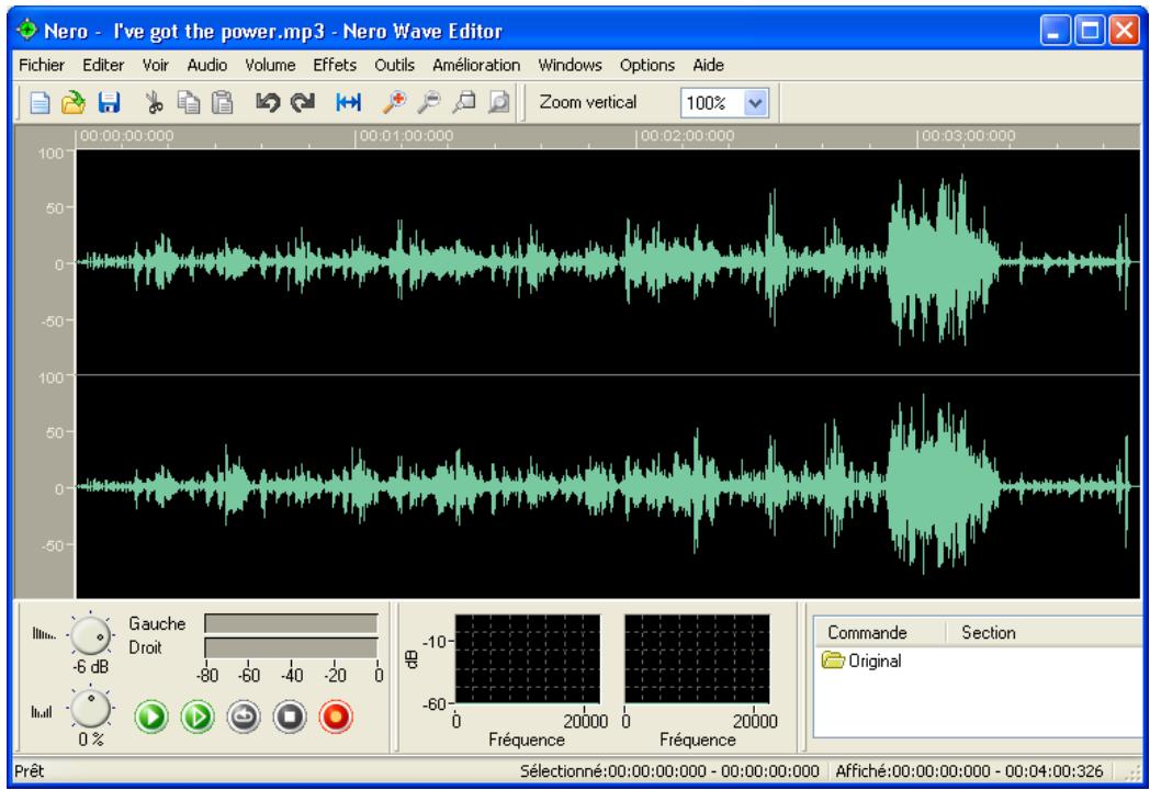 NERO WAVE EDITOR 2 - Charger et jouer des fichiers audio - 1