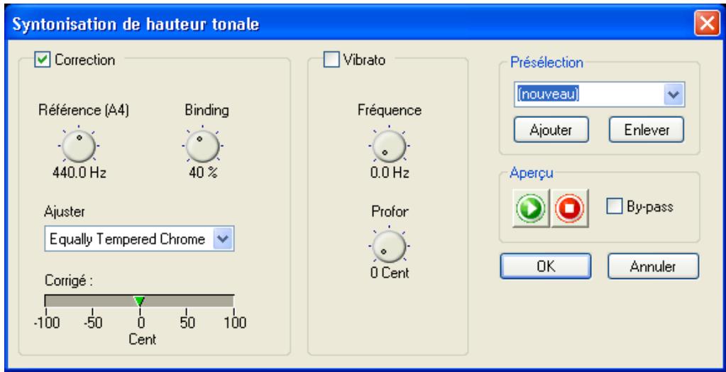 NERO WAVE EDITOR 2 - Réglage du ton - 1