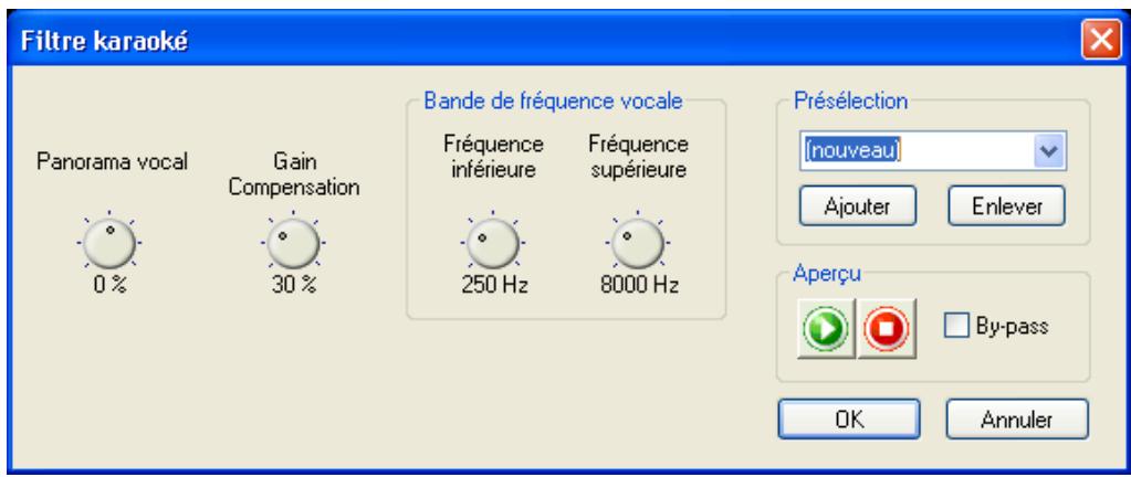 NERO WAVE EDITOR 2 - Filtre Karaoke - 1