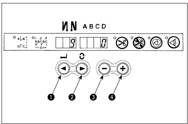 JUKI DDL 5550, DDL 5550-4 - Procédure de passage en mode de paramétrage des fonctions - 7