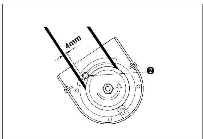 JUKI DDL 5550, DDL 5550-4 - Réglage du couvercle de courroie (lorsque le M91 est utilisé) - 2