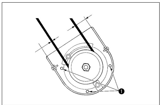 JUKI DDL 5550, DDL 5550-4 - Réglage du couvercle de courroie (lorsque le M91 est utilisé) - 1