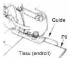 JUKI PIED PRESSEUR - Comment utiliser le pied de guidage pour ourlet invisible/universal - 4