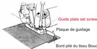 JUKI PIED PRESSEUR - Mise en place du ruban élastique - 13