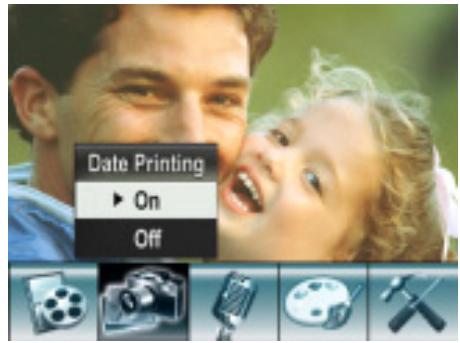 GENIUS G-SHOT DV53 - Option Impression de la date - 3