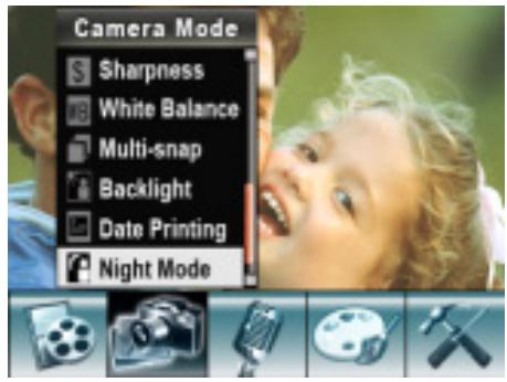 GENIUS G-SHOT DV53 - Option mode nuit - 1