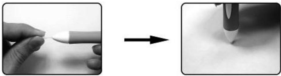 GENIUS PENSKETCH M912, PENSKETCH M912A - Remplacement de la pointe du stylet sans-fil - 2