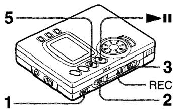 AIWA AM-F70 - Enregistrement analogique (raccordement à une sortie de ligne analogue) - 1