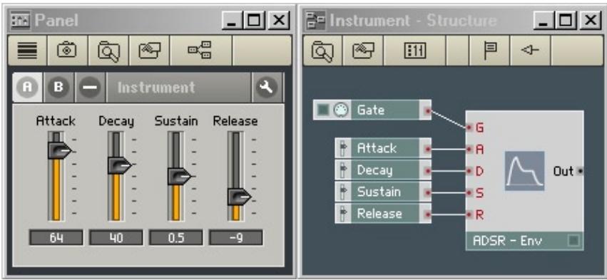 NATIVE INSTRUMENTS REAKTOR 5 - Qu'est-ce qu'une commande de panneau? - 1