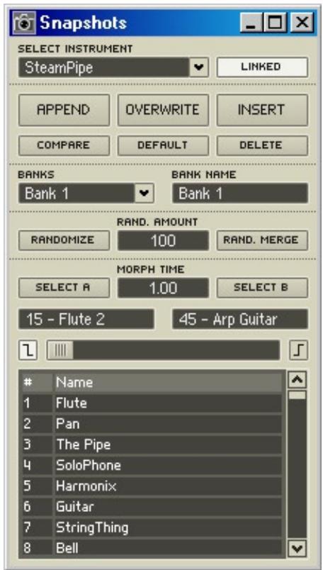 NATIVE INSTRUMENTS REAKTOR 5 - Gestion des snapshots - 1
