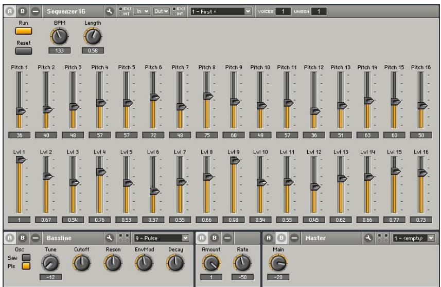 NATIVE INSTRUMENTS REAKTOR 5 - 16-Step Sequencer Plus Bassline - 1