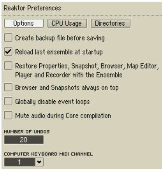 NATIVE INSTRUMENTS REAKTOR 5 - Options - 1