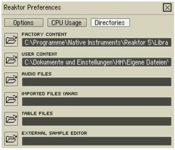 NATIVE INSTRUMENTS REAKTOR 5 - Directories (Répertoires) - 1