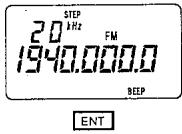 YUPITERU MVT-7100 - Déplacement au pas de 1 MHz - 3