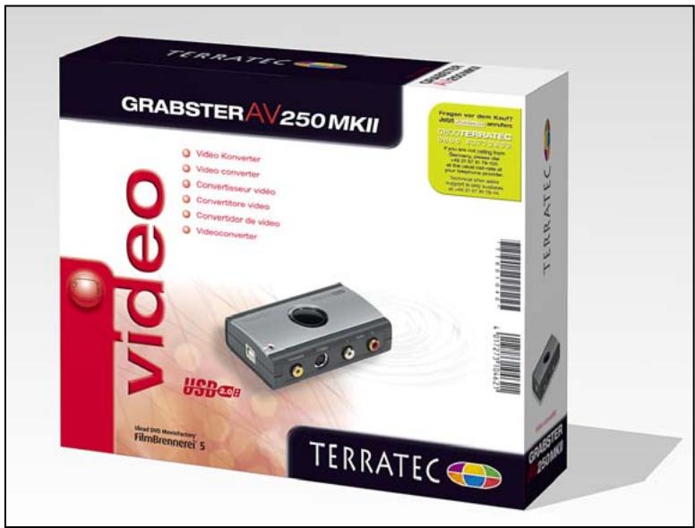 TERRATEC GRABSTERAV250MKII TECHNICAL DATA - Contenu de la boîte - 1