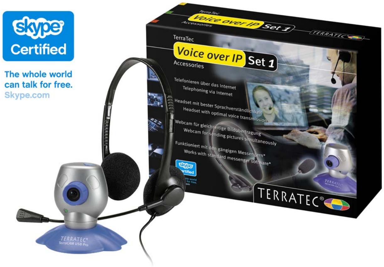 TERRATEC VOIP SET1 TECHNICAL DATA - Équipé au mieux pour la téléphonie par internet avec support vidéo ! - 1