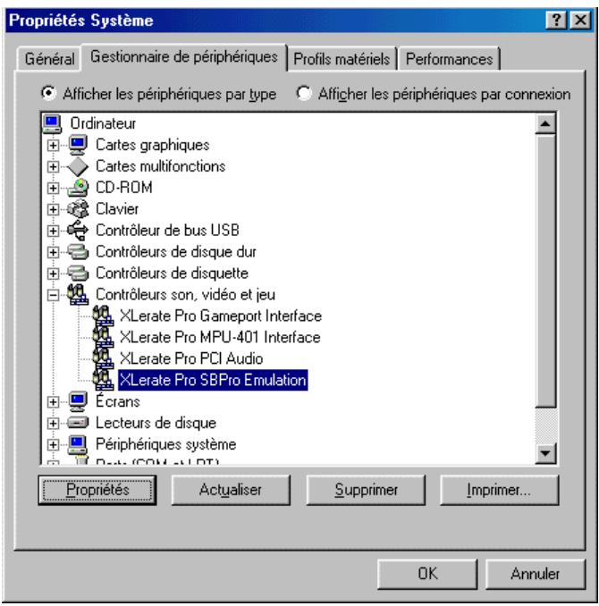 TERRATEC XLELERATE PRO - Configuration de LEGACY AUDIO - 1
