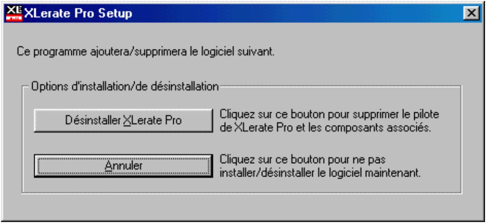 TERRATEC XLELERATE PRO - Désinstallation des pilotes sous windows 95/98. - 6