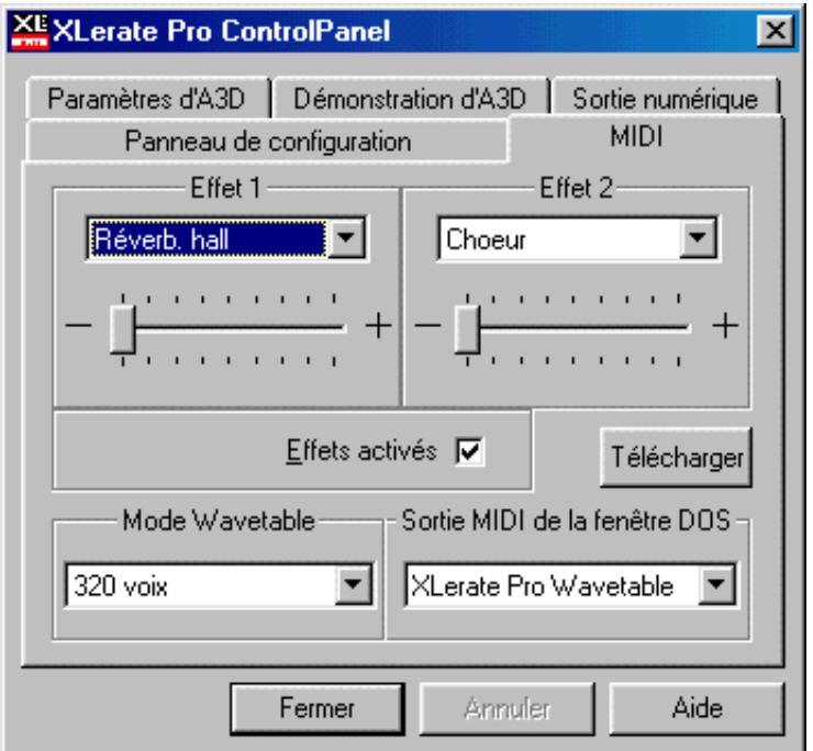 TERRATEC XLELERATE PRO - ONGLET MIDI. - 1