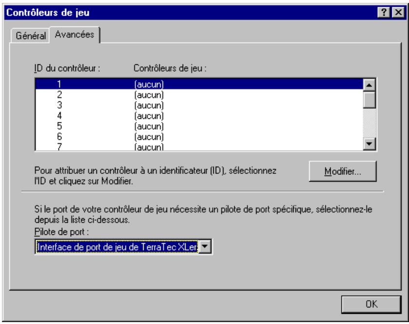 TERRATEC XLERATE - Configuration manuelle de l'adresse du PORT JEUX. - 4