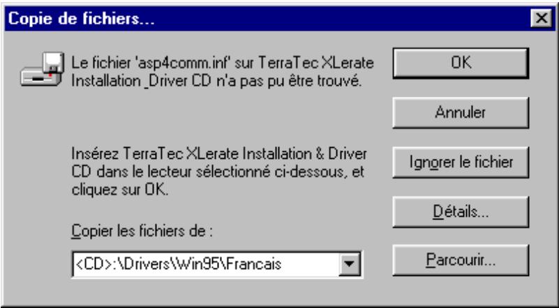 TERRATEC XLERATE - Sélection d'un autre emplacement - 7