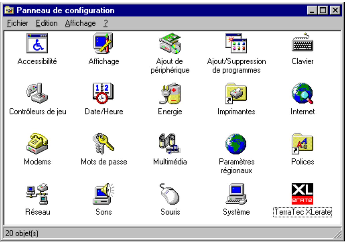 TERRATEC XLERATE - Configuration de xlerate control PANEL. - 1