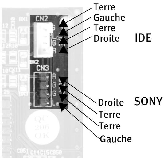 TERRATEC XLERATE - Connexion du câble AUDIO cd-rom - 1