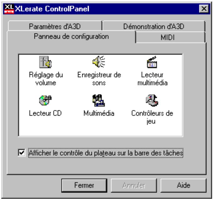 TERRATEC XLERATE - Configuration de xlerate control PANEL. - 3