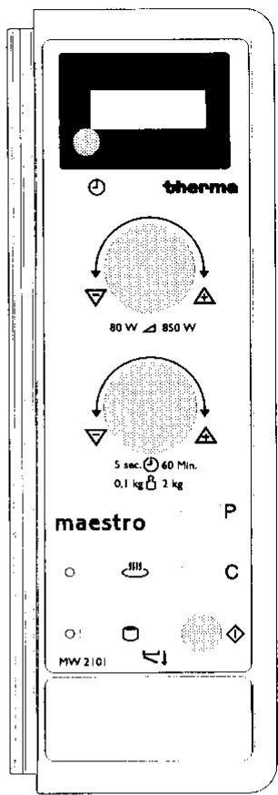 THERMA MW2101W - Réglage - 1