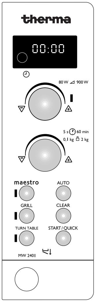 THERMA MW2401-B - Réglage - 1