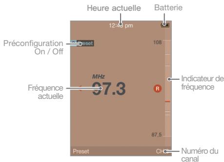IRIVER E300 - Ecouter la radio FM - 1