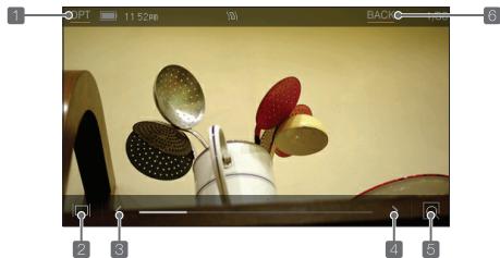 IRIVER SPINN - Affichage de I'écran pendant la visualisation d'une image - 1