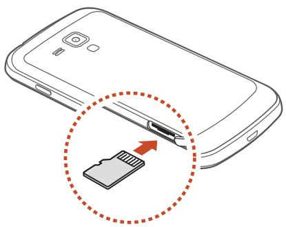 GALAXY TREND GT-S7560 - Insérer une carte mémoire (en option) - 2