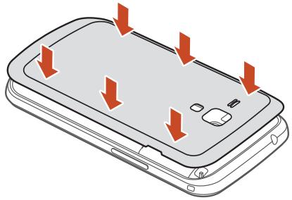 GALAXY TREND GT-S7560 - Insérez la carte SIM ou USIM, puce orientée vers le bas. - 4