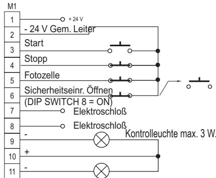 APRIMATIC T11 - ELEKTRISCHE ANSCHLUSSE - 1