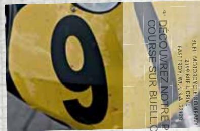 BUELL XB12SX - Nous nous présentons. Nous sommes la Buell Motorcycle Company de East Troy, dans le Wisconsin. Une petite ville sans aucun doute ! À peine 4 231 habitants. Loin de tout. - 9