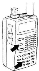ALINCO DJ-V5 - -Réglage de la fréquence de l'encodeur de tons - 1