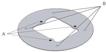 PLUSTEK IPCAM P1100A - La Plaque de Montage - 1