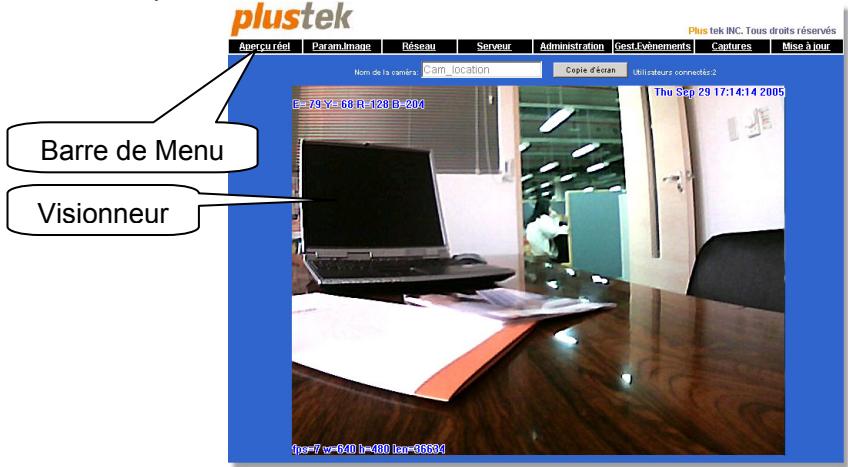 PLUSTEK IPCAM P1100A - Centre de Configuration de la Caméra Réseau Plustek - 1