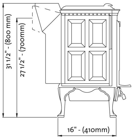 JOTUL F 600 - Side Door Lock Kit - 3