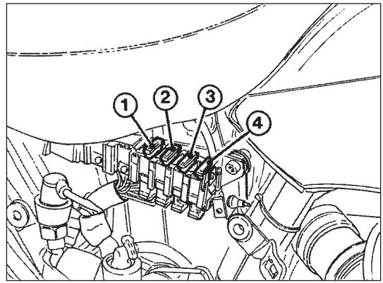 MOTO GUZZI NEVADA 750 - Morsettiera porta fusibili (fig. 10) - 1