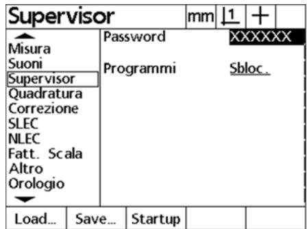 HEIDENHAIN ND 1200 - Inserimento della password - 1