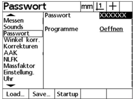 HEIDENHAIN ND 1200 - Password eingeben - 1