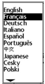 HEIDENHAIN ND 1200 - Choisir le langage - 1