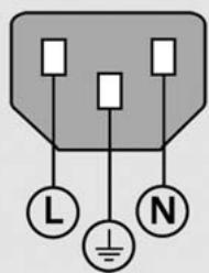 HEIDENHAIN ND 1200 - Cablagem do conector de alimentacao - 1