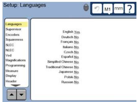 HEIDENHAIN ND 1400 - Display the setup menu - 2