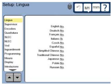 HEIDENHAIN ND 1400 - Visualizzazione del menu di configurazione - 2