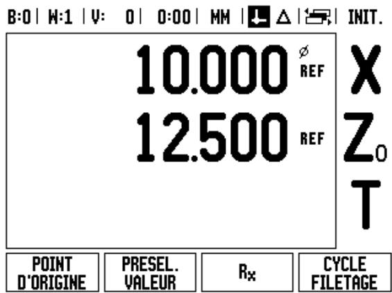HEIDENHAIN ND 780 - Masque de saisie du cycle de filtre : - 1