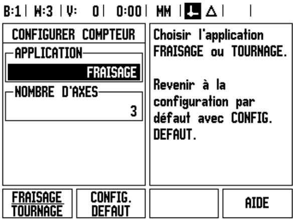 HEIDENHAIN ND 780 - Paramétrer l'application - 1